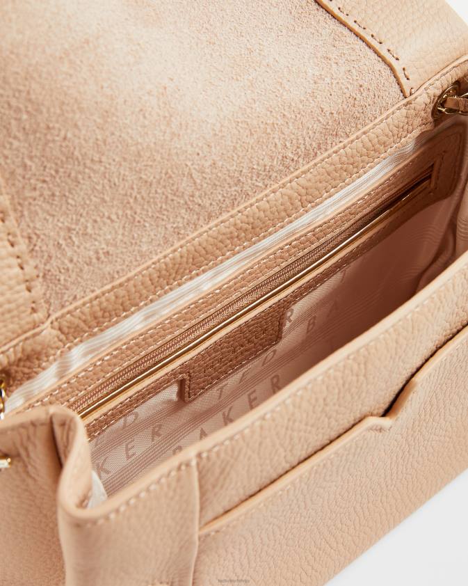 somas Ted Baker parson bezoderes mīkstas ādas xbody soma taupe sievietes 26TV830