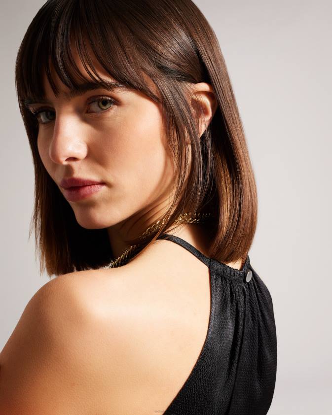 apģērbs Ted Baker Roxieyy halterneck midaxi kleita melns sievietes 26TV474