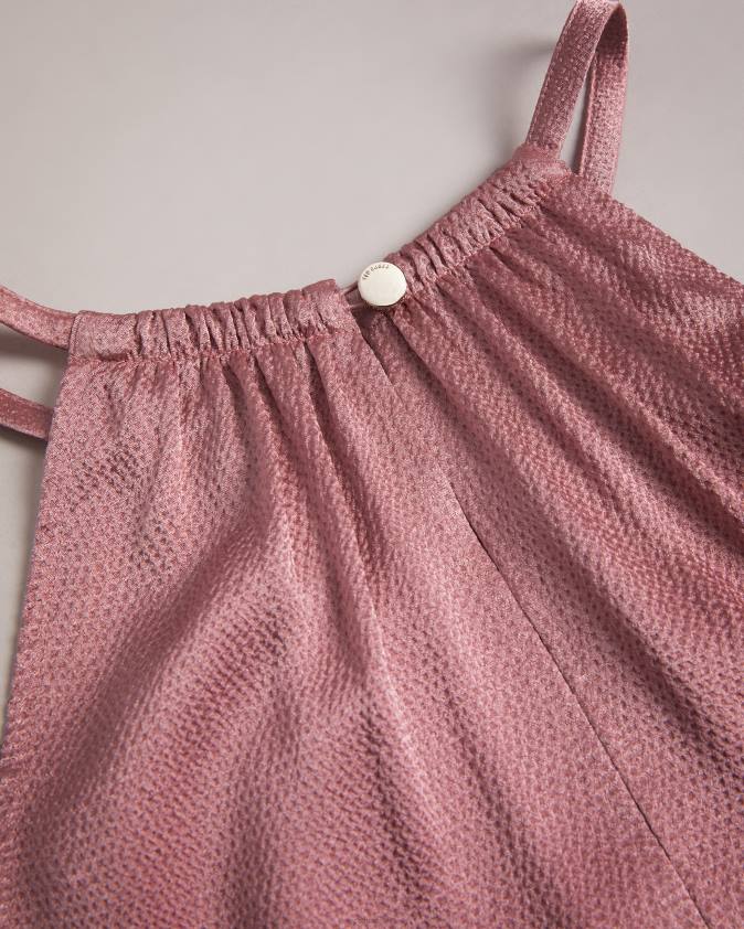 apģērbs Ted Baker Roxieyy halterneck midaxi kleita tumši rozā sievietes 26TV193