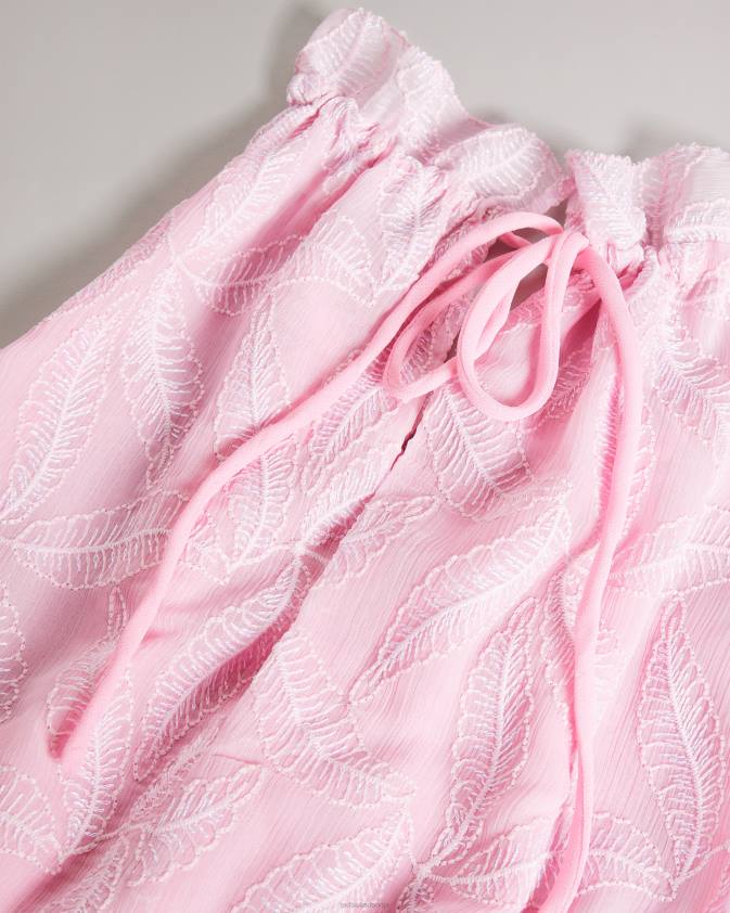 apģērbs Ted Baker miarose kleita ar aukliņu jostasvietā ar apkakli ceriņi sievietes 26TV174