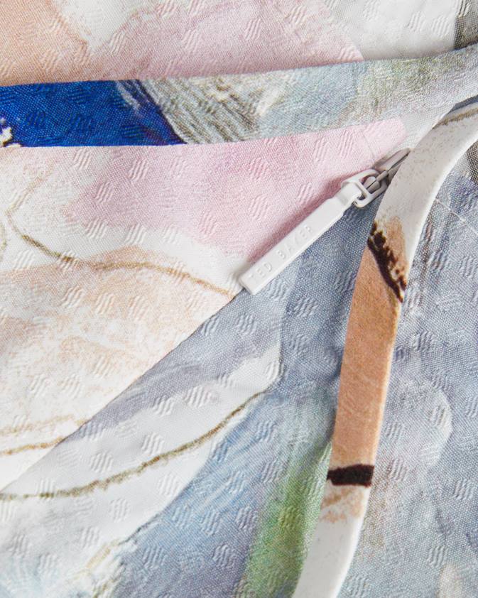 apģērbs Ted Baker ashhliy strappy v maksikleita ar kakla izgriezumu balts sievietes 26TV412