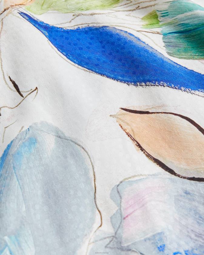 apģērbs Ted Baker ashhliy strappy v maksikleita ar kakla izgriezumu balts sievietes 26TV412