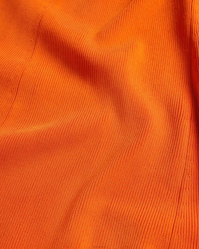 apģērbs Ted Baker marrlyy rib adīta maxi kleita spilgti oranža sievietes 26TV255