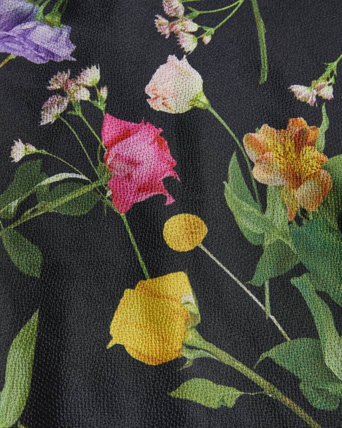 apģērbs Ted Baker addilin cowl kakla midi slip kleita melns sievietes 26TV177