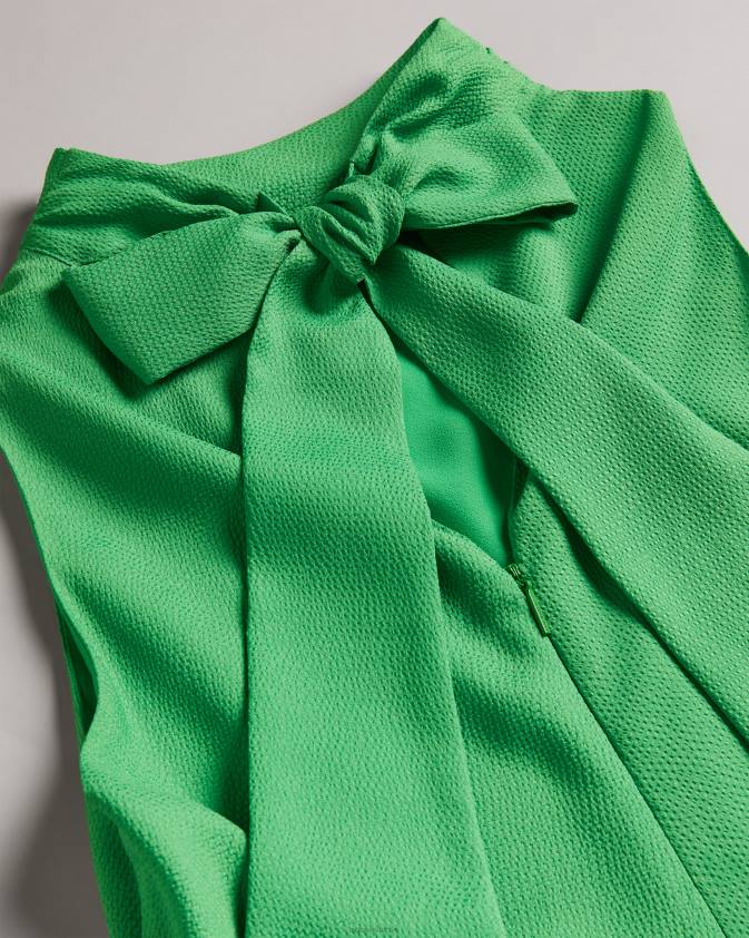 apģērbs Ted Baker eleanar cowl kakla kleita bez piedurknēm midi slip kleita zaļš sievietes 26TV252