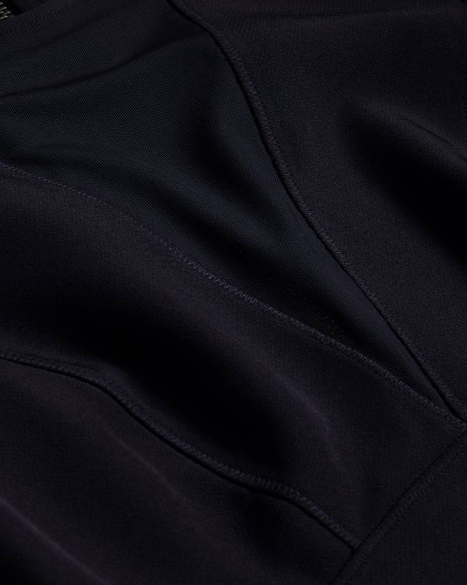 apģērbs Ted Baker elissii midi bodycon kleita ar caurspīdīgu v veida izgriezumu tumša flote sievietes 26TV371