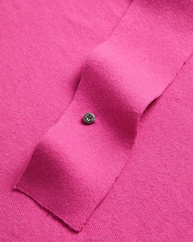 apģērbs Ted Baker essya slouchy kaklasaite priekšā midi trikotāžas kleita spilgti rozā sievietes 26TV102