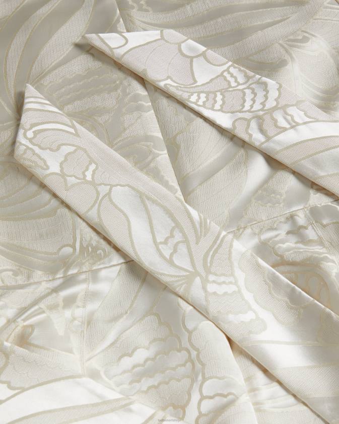 apģērbs Ted Baker alannah puff piedurknēm žakarda mini kleita dabisks sievietes 26TV229