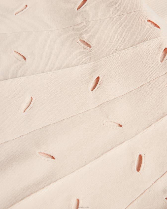 apģērbs Ted Baker ambyr pilna adatas dūriens sīki hem mini kleita gaiši rozā sievietes 26TV242