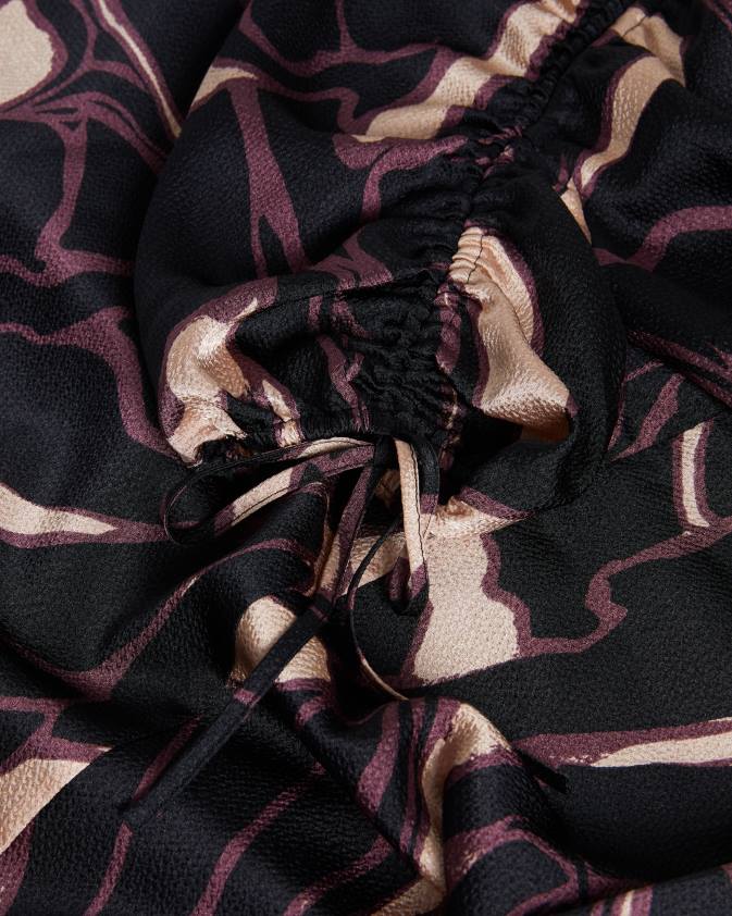 apģērbs Ted Baker gilliaa abstraktas apdrukas mini kleita melns sievietes 26TV65