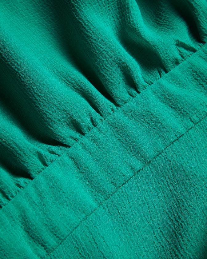 apģērbs Ted Baker zandaa asimetriska daudzpakāpju mini kleita zaļš sievietes 26TV459