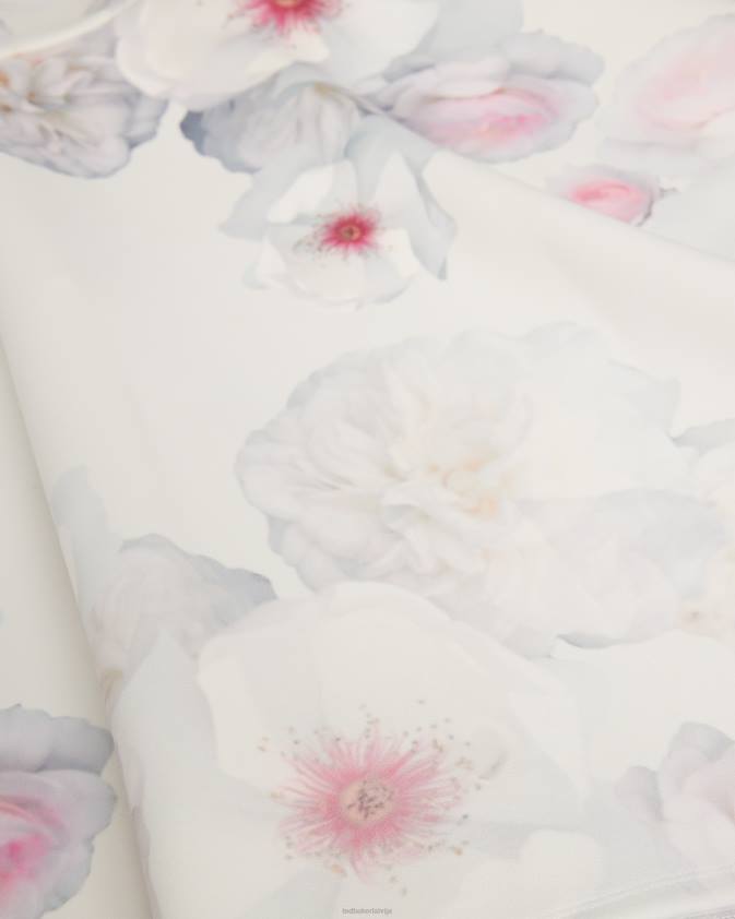 apģērbs Ted Baker emleey slidotāju kleita ar apdruku ar v veida kakla izgriezumu dabisks sievietes 26TV79