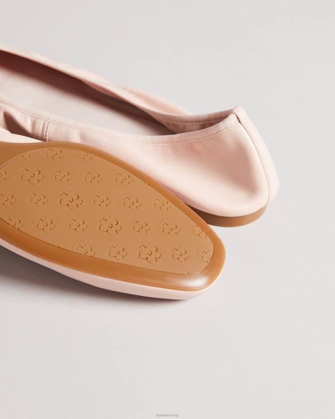 kurpes Ted Baker baylay ādas loka baleta sūkņa kurpes tumši rozā sievietes 26TV931