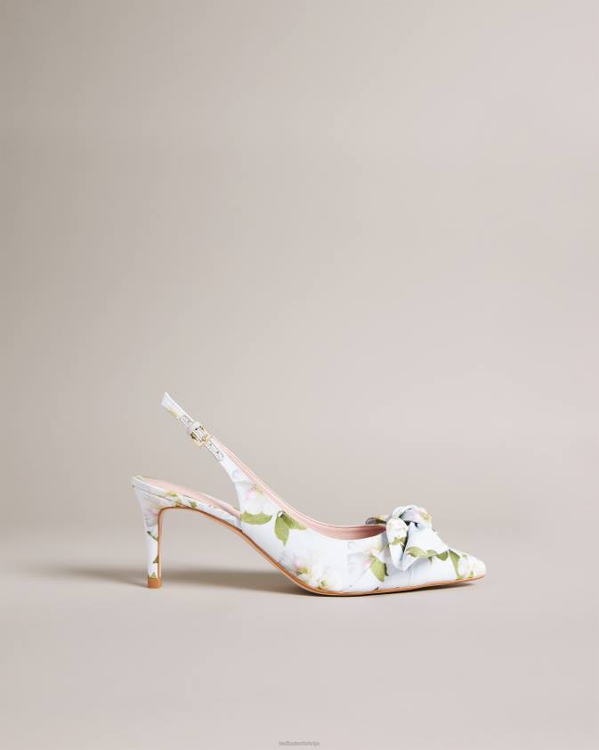 kurpes Ted Baker krili ziedu slingback tiesa papēži gaiši zaļš sievietes 26TV877