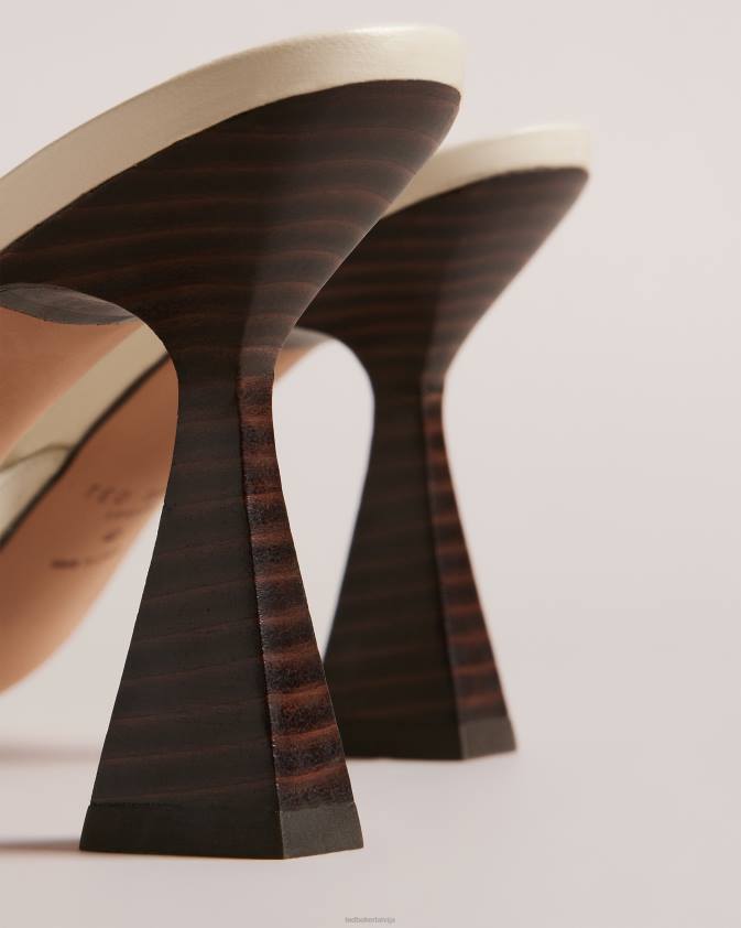 kurpes Ted Baker tayalin tekstūras monētu papēžu sandales dabisks sievietes 26TV879