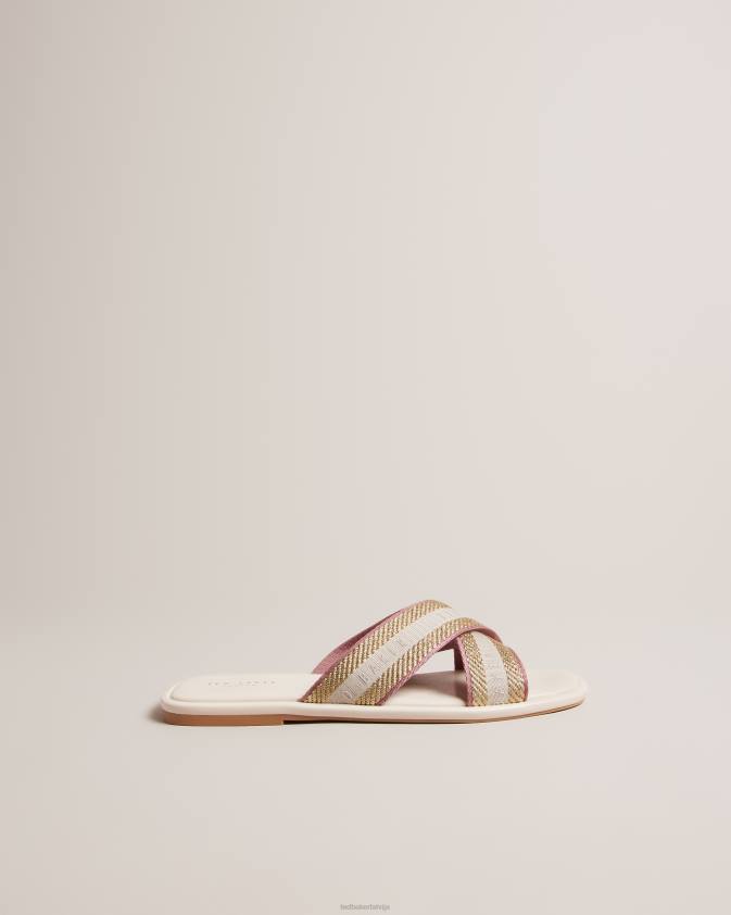 kurpes Ted Baker ashika siksnu sandales ziloņkauls sievietes 26TV873