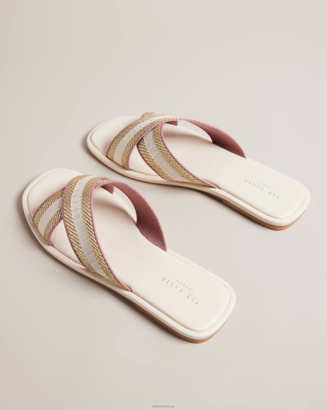 kurpes Ted Baker ashika siksnu sandales ziloņkauls sievietes 26TV873