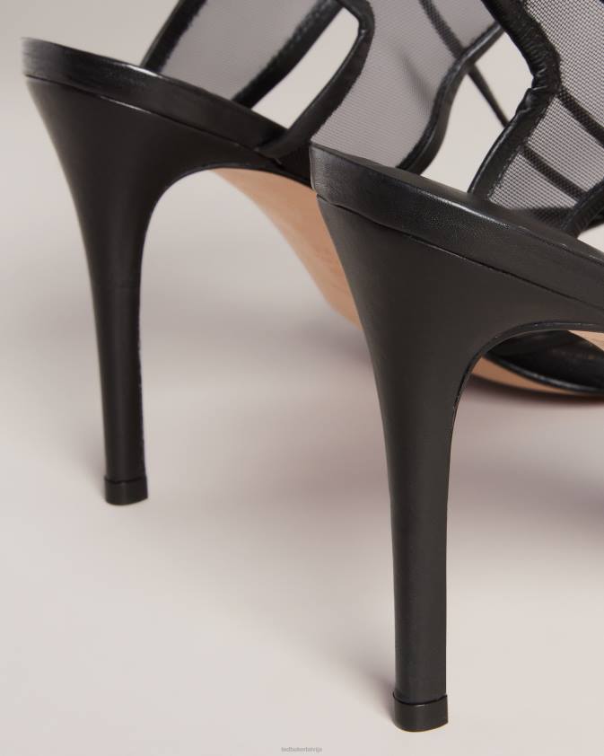 kurpes Ted Baker junera sieta siksnas sandales melns sievietes 26TV874