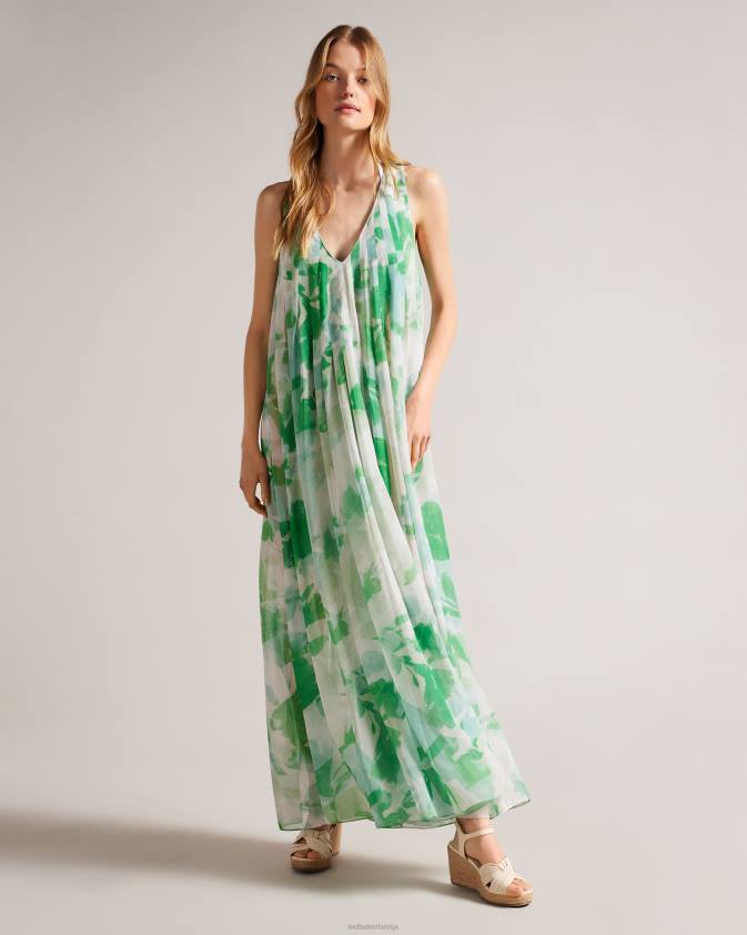 kurpes Ted Baker karda mezglotas ķīļveida espadrilles sandales ziloņkauls sievietes 26TV889