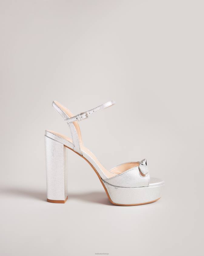 kurpes Ted Baker kayllah priekšgala detaļu platformas sandales Sudrabs sievietes 26TV886