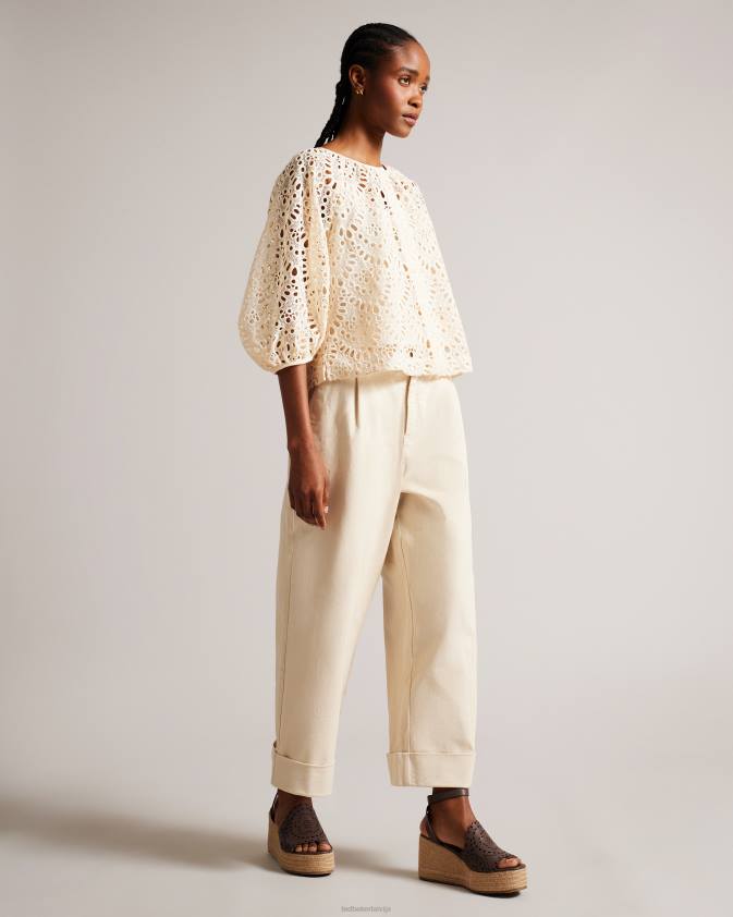 kurpes Ted Baker rozā lāzergriešanas ķīļveida sandales tumši brūns sievietes 26TV899