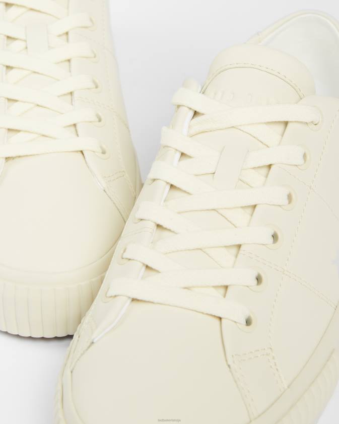 kurpes Ted Baker Kimiah ādas vulkanizēts trenažieris ekru sievietes 26TV936