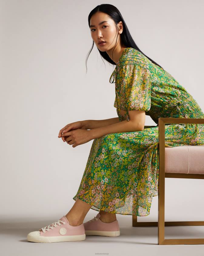 kurpes Ted Baker tayni canvas zemie trenažieri tumši rozā sievietes 26TV933