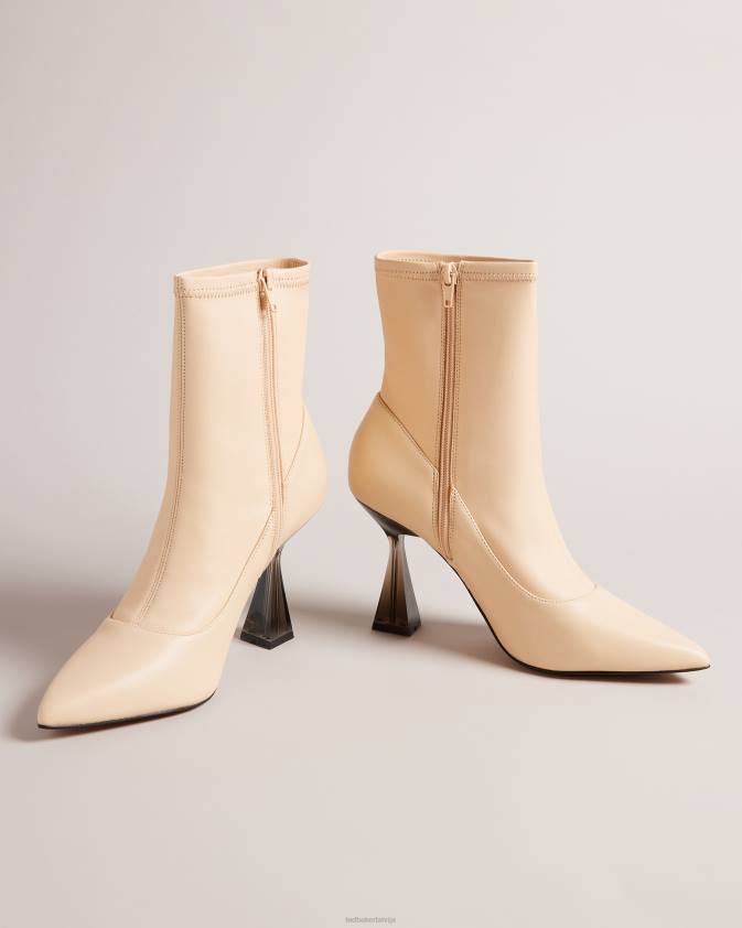 kurpes Ted Baker Liya stretch ādas augstpapēžu puszābaki dabisks sievietes 26TV855