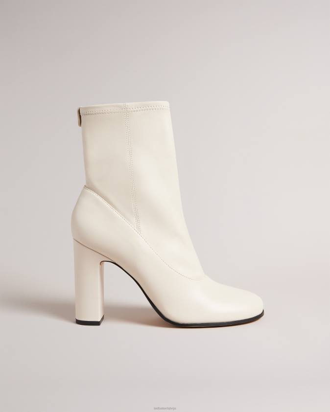 kurpes Ted Baker marshah elastīgi ādas zābaki ekru sievietes 26TV929