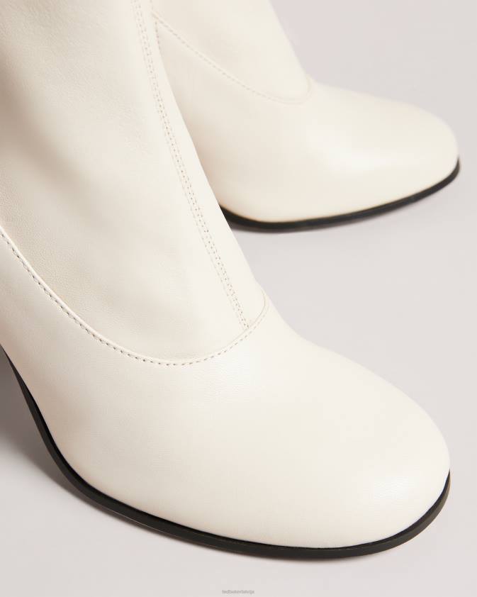 kurpes Ted Baker marshah elastīgi ādas zābaki ekru sievietes 26TV929