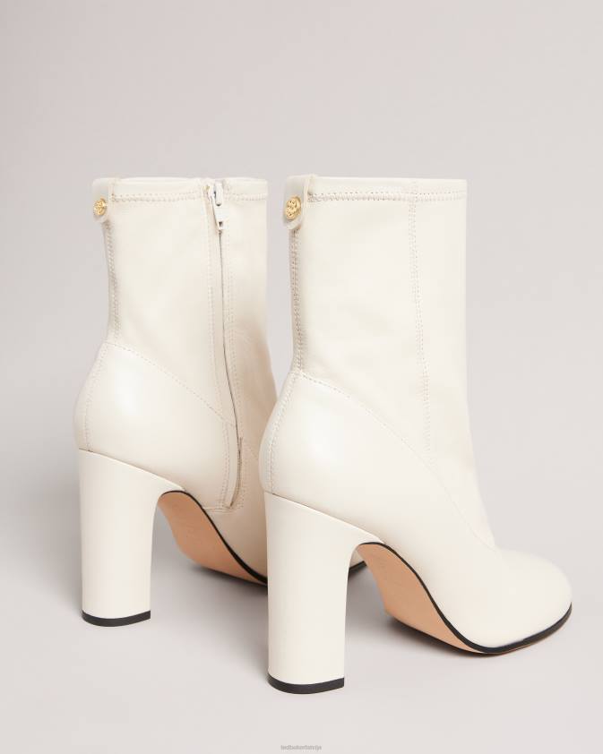 kurpes Ted Baker marshah elastīgi ādas zābaki ekru sievietes 26TV929