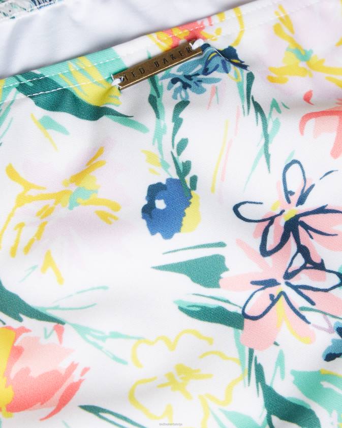 apģērbs Ted Baker melray ziedu bikini bikses balts sievietes 26TV608