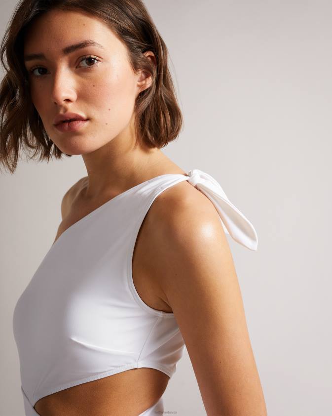 apģērbs Ted Baker astile kaklasaites sānu peldkostīms balts sievietes 26TV312