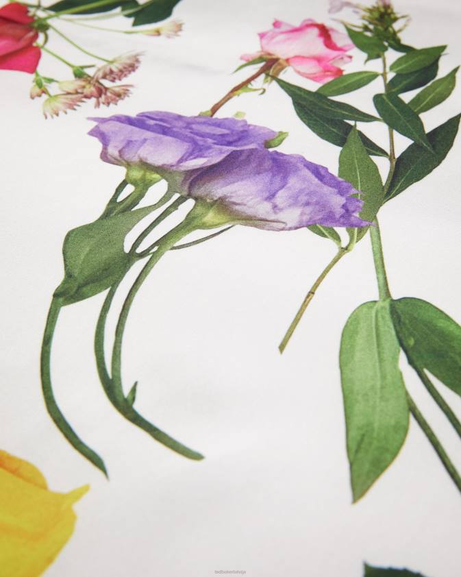 apģērbs Ted Baker paulaah ziedu apdrukas kimono ekru sievietes 26TV423