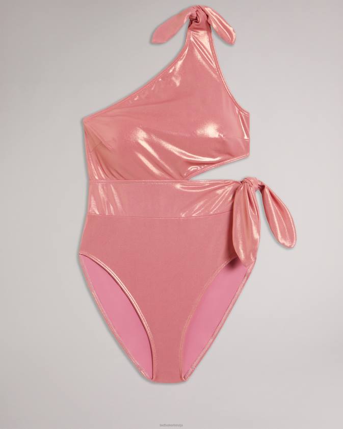 apģērbs Ted Baker pipia viena pleca izgriezts peldkostīms koraļļi sievietes 26TV424