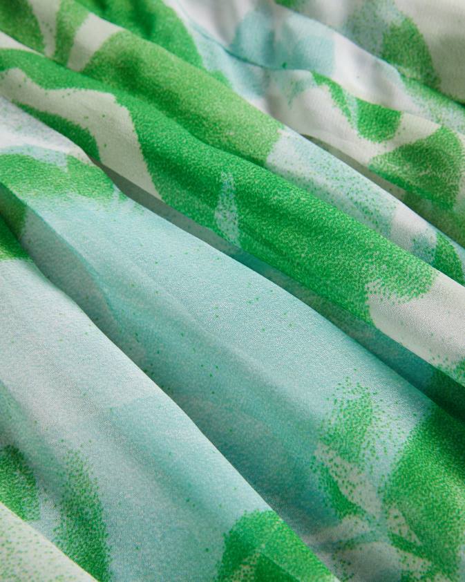 apģērbs Ted Baker milasan abstraktā druka maxi cover up zaļš sievietes 26TV27