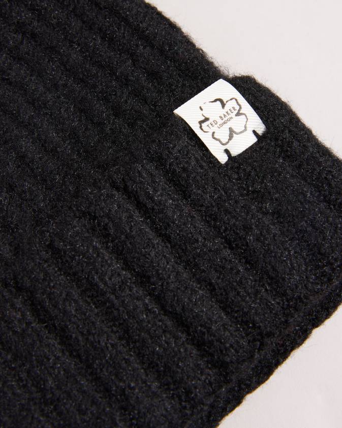 Piederumi Ted Baker britny beanie cepure melns sievietes 26TV1098