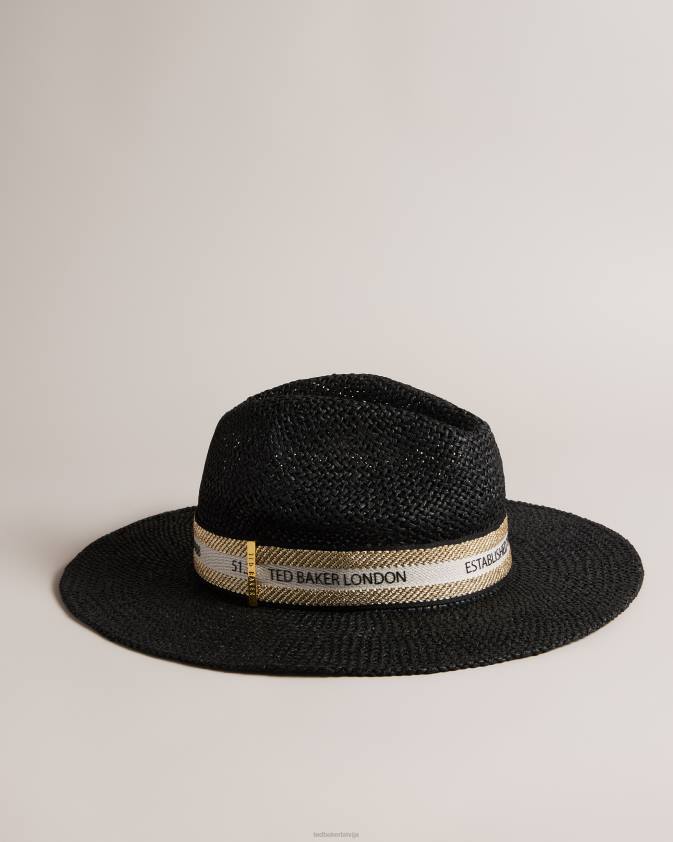 Piederumi Ted Baker clairie salmu fedora melns sievietes 26TV974