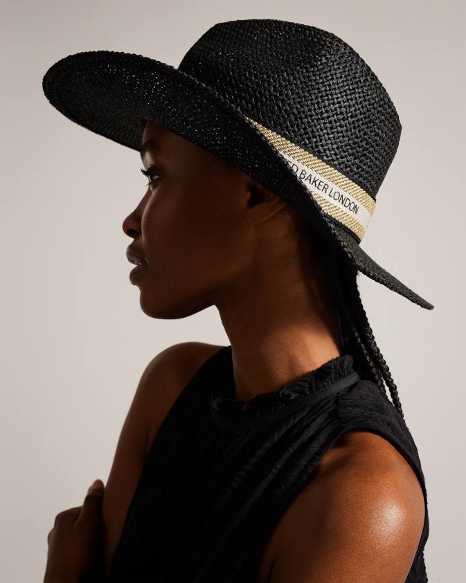 Piederumi Ted Baker clairie salmu fedora melns sievietes 26TV974