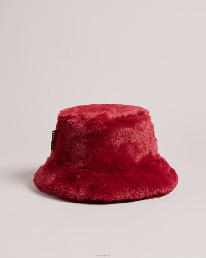 Piederumi Ted Baker prinna mākslīgās kažokādas cepure violets sievietes 26TV1157