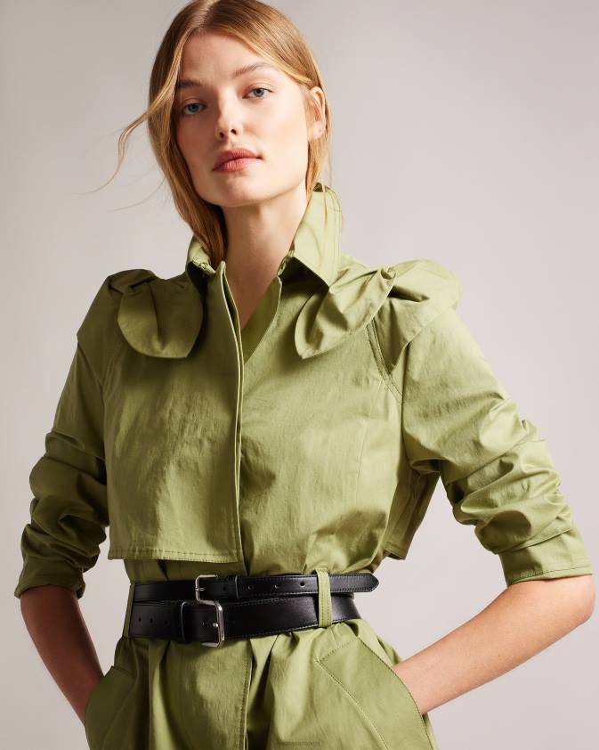 Piederumi Ted Baker sophel glancētas ādas jostu komplekts melns sievietes 26TV1156