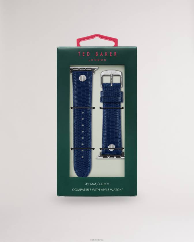 Piederumi Ted Baker Alca zilas ādas ābolu pulksteņa siksniņa zils sievietes 26TV1955