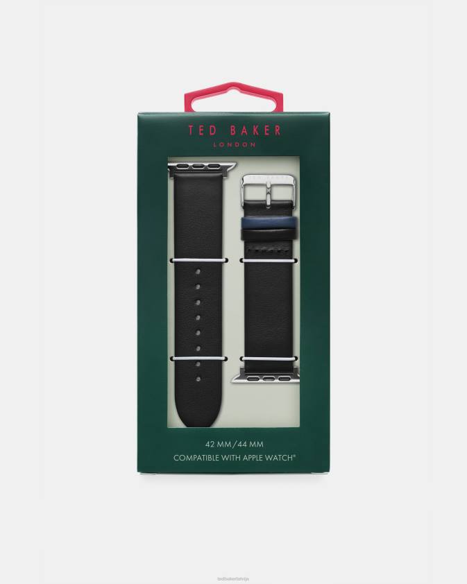 Piederumi Ted Baker Calcim ādas ābolu pulksteņa siksniņa melns sievietes 26TV2039