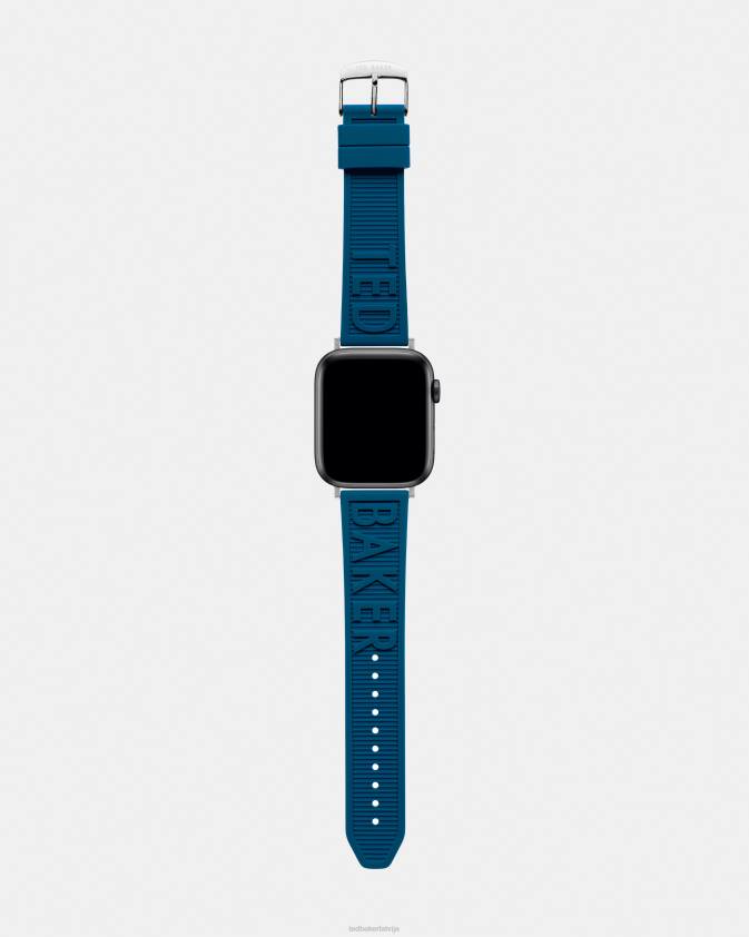 Piederumi Ted Baker etāna silikona logotipa ābolu pulksteņa siksniņa zils sievietes 26TV2038