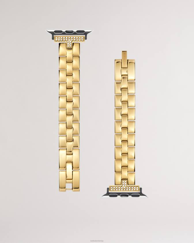 Piederumi Ted Baker jayina metāla rokassprādze ābolu pulksteņa siksniņa zelta krāsa sievietes 26TV1012