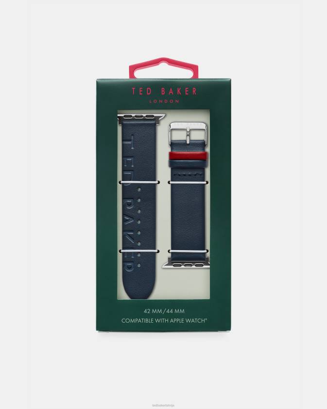 Piederumi Ted Baker magnes reljefa ādas pulksteņa siksniņa zils sievietes 26TV2043