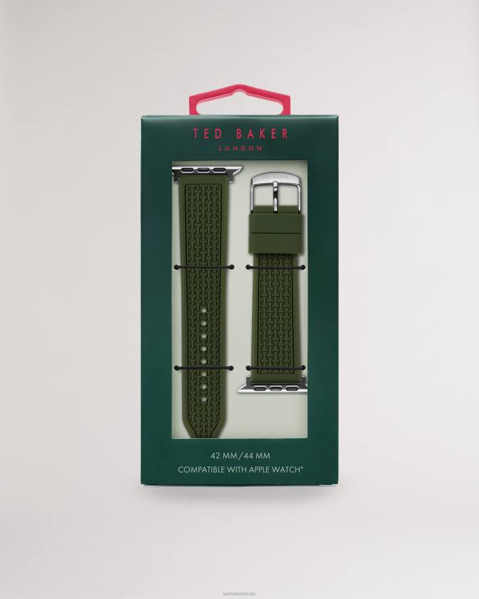 Piederumi Ted Baker stropp zaļa silikona ābolu pulksteņa siksniņa zaļš sievietes 26TV1978