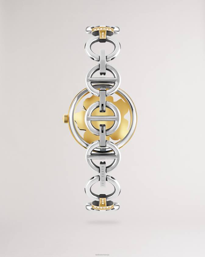 Piederumi Ted Baker Lyren magnolia ciparnīcas ķēdes pulkstenis sudraba krāsa sievietes 26TV1121