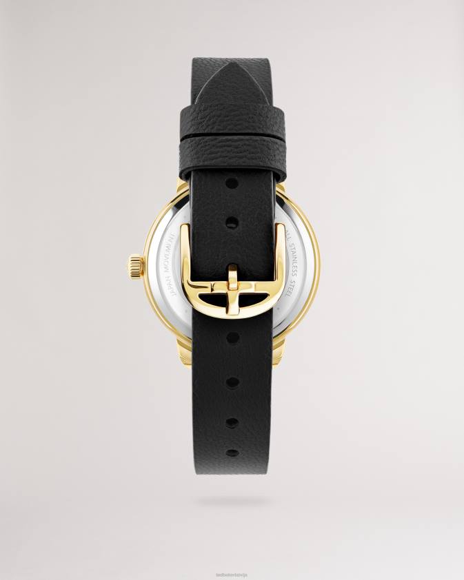 Piederumi Ted Baker devas magnolia pulkstenis ar vegānas ādas siksniņu melns sievietes 26TV1124