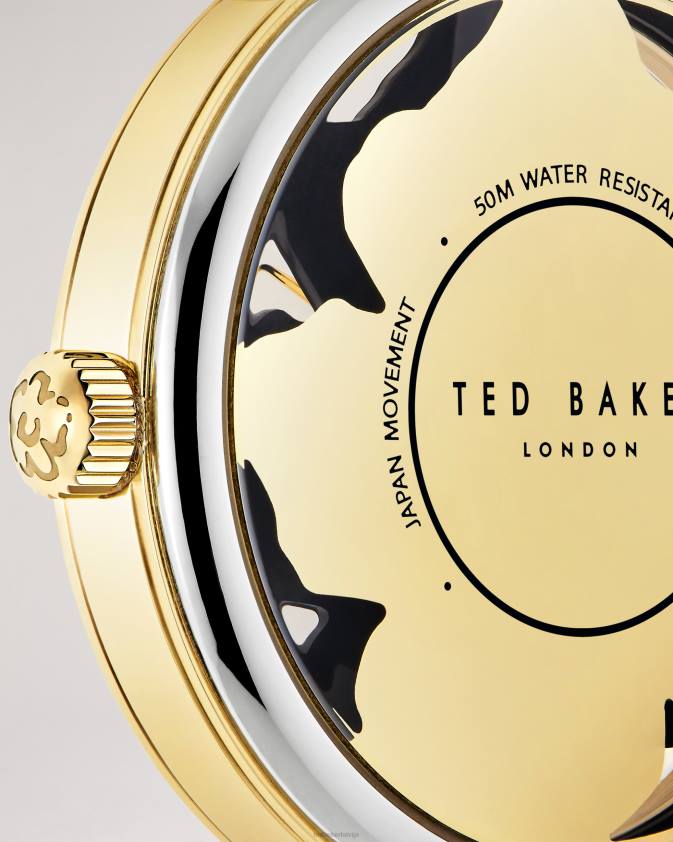 Piederumi Ted Baker galaten magnolia ciparnīcas ādas siksniņas pulkstenis melns sievietes 26TV1064